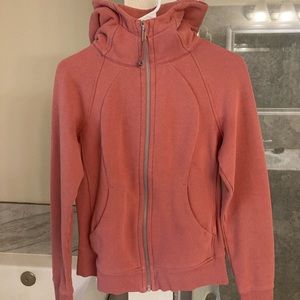 Scuba hoodie antique rose size 6